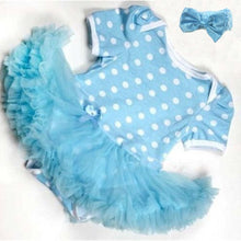 0-12M Lovely Baby Toddler Girls Ruffles Tutu Dress Romper One-Piece Outfit Dresses Clothes  Headband ILML