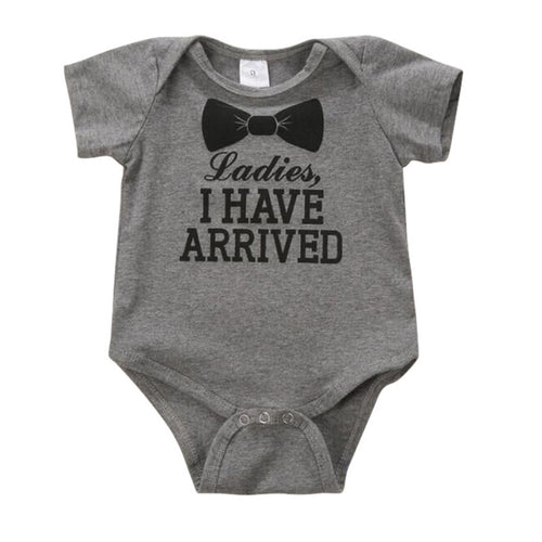 0-12Months born Baby Kids Boys Girls Cotton Clothes Letter Print Romper Bodysuit Jumpsuit Outfit Sets Clothing ILML