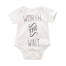 0-12Months born Baby Kids Boys Girls Cotton Clothes Letter Print Romper Bodysuit Jumpsuit Outfit Sets Clothing ILML