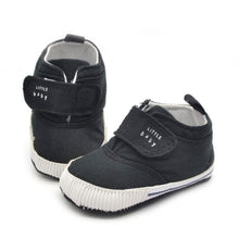 0-18M born Baby Boys Cotton Ankle Canvas High Crib Shoes Casual Sneaker Toddler First Walkers  ILML