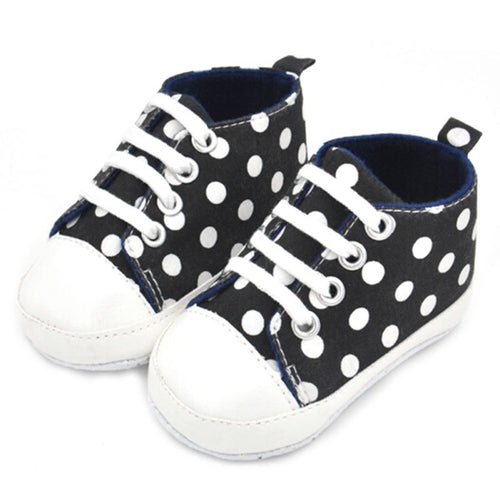 0-24 Months Baby Boy Girls Casual Slip On Laces Shoes First Walkers Shoes Prewalker ILML