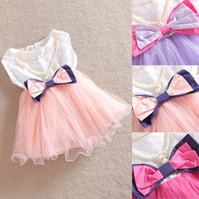 0-3Y Toddler Baby Kids Girls Princess Tutu Dress Bow Necklace Layered Dresses ILML