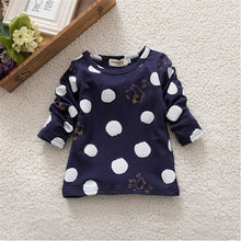 0-3Years Kids Baby Girls Boys Unisex Polka Dots Long Sleeve Blouse Tops T-Shirt Cotton Basic Tees Clothing PY1 ILML