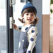 0-3Years Kids Baby Girls Boys Unisex Polka Dots Long Sleeve Blouse Tops T-Shirt Cotton Basic Tees Clothing PY1 ILML