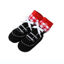 0-4 Years Baby Kids Infant Cotton Shoelaces Anti Slip Trainer Socks Booties Socks ILML