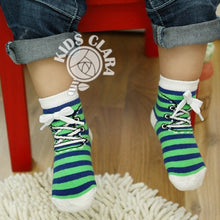 0-4 Years Baby Kids Infant Cotton Shoelaces Anti Slip Trainer Socks Booties Socks ILML