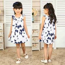 1-5Years Princess Baby Girls Dress Kids Print Sweet One-piece Dresss  ILML