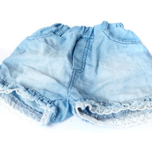 1-6Years Kids Children Girls Shorts Jeans Lace Pocket Demin Jeans ILML