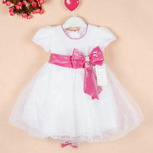 1-7Years Kids Girl Princess Bow Tutu Dress Baby Wedding Party Pageant Tulle Dresses  ILML