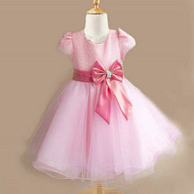1-7Years Kids Girl Princess Bow Tutu Dress Baby Wedding Party Pageant Tulle Dresses  ILML