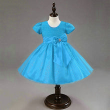 1-7Years Kids Girl Princess Bow Tutu Dress Baby Wedding Party Pageant Tulle Dresses  ILML
