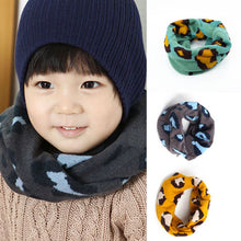 1-8Y Warm Girl Boy Baby Kids Scarf Neckerchief Leopard Printed Scarves  ILML