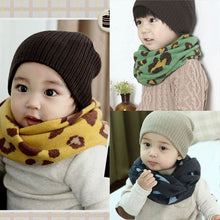 1-8Y Warm Girl Boy Baby Kids Scarf Neckerchief Leopard Printed Scarves  ILML