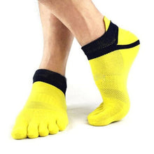 Men's Cotton Toe Sock Pure S Five Finger Socks Breathable 6 Colors  ILML