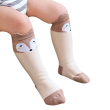 born 0-4Years Kids Girl Boy Animal Pattern Anti-slip Knee High Baby Socks ILML