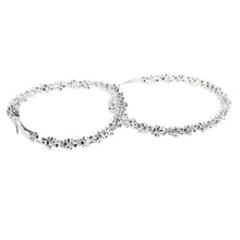 Personality Earrings Jewelry Silver Plated Big Round Circle Large Round shine Hoop Party Earring for Women ILML