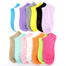 and Ladies Girls Cotton Boat Socks Casual Candy Color Sock PY6 ILML