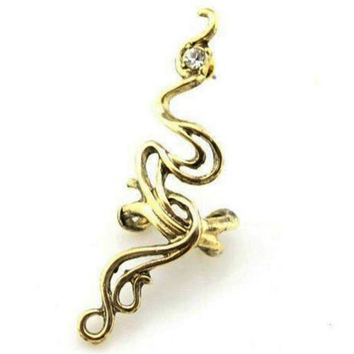 Gothic Punk Style Cool Rock Style Metal Totem Bite Ear Cuff Wrap Earring Stud ILML