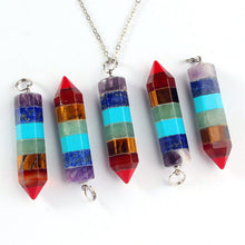 Reiki Energy Chakra Hexagonal Crystal Necklaces Pendants Natural Crystal Healing ILML