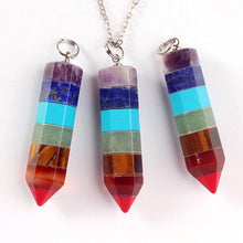 Reiki Energy Chakra Hexagonal Crystal Necklaces Pendants Natural Crystal Healing ILML