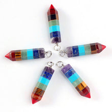 Reiki Energy Chakra Hexagonal Crystal Necklaces Pendants Natural Crystal Healing ILML