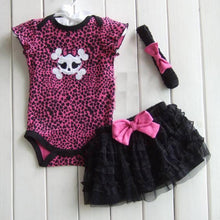 1 Set born Infant Baby Girl Clothing Polka Dot Headband  Romper  TUTU Outfit Clothes 3pcss Sets  ILML