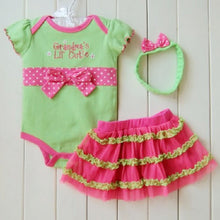 1 Set born Infant Baby Girl Clothing Polka Dot Headband  Romper  TUTU Outfit Clothes 3pcss Sets  ILML