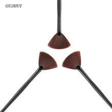Fan makeup brushes GUJHUI Professional Eyeshadow eyebrow make up brushes Foundation Blush Brush pinceaux cosmetics Tools ILML