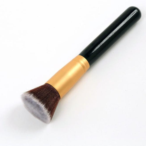 Professional Makeup Brush Flat Top Brush Foundation Powder Pro Cosmetic Make up brushes Tool Wooden Kabuki Make-up Brush ILML