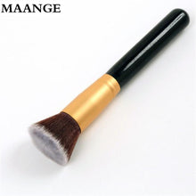 Professional Makeup Brush Flat Top Brush Foundation Powder Pro Cosmetic Make up brushes Tool Wooden Kabuki Make-up Brush ILML