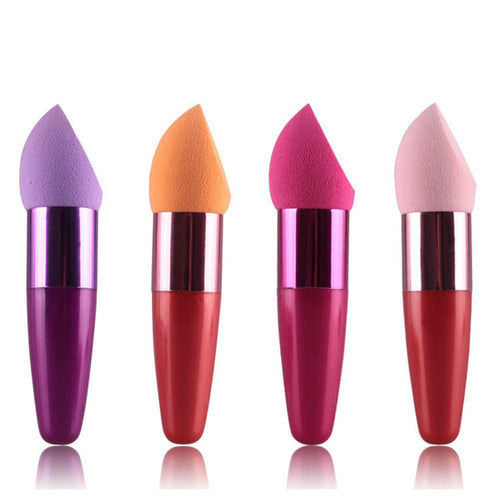 Rom Color MEW Women Cosmetic Liquid Cream Foundation Concealer Sponge Lollipop make up brosse cepillos ILML