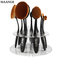 10 Hole 6 Hole Oval make up brush holder Drying Rack Organizer Oval toothbrush holder Makeup Brushes Cosmetic Shelf Tool ILML