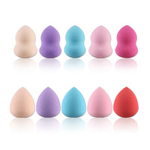 10 pieces/Pack Makeup Foundation Sponge Make Up Brush Set Powder Smooth Beauty Make Up Tool Color Random LY3 ILML