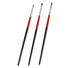 3pcs Red Soft Professional Pen Nail Art Brushes Tool  ILML