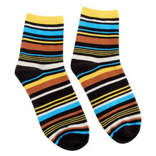 Cotton Warm Men Mixed Color Wide Stripe Ankle Soft Casual Socks PY8 ILML