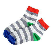 Cotton Warm Men Mixed Color Wide Stripe Ankle Soft Casual Socks PY8 ILML