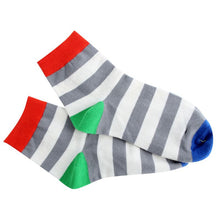 Cotton Warm Men Mixed Color Wide Stripe Ankle Soft Casual Socks PY8 ILML