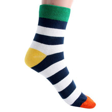 Cotton Warm Men Mixed Color Wide Stripe Ankle Soft Casual Socks PY8 ILML