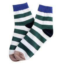 Cotton Warm Men Mixed Color Wide Stripe Ankle Soft Casual Socks PY8 ILML
