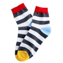 Cotton Warm Men Mixed Color Wide Stripe Ankle Soft Casual Socks PY8 ILML