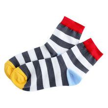 Cotton Warm Men Mixed Color Wide Stripe Ankle Soft Casual Socks PY8 ILML