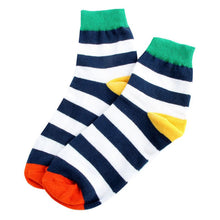 Cotton Warm Men Mixed Color Wide Stripe Ankle Soft Casual Socks PY8 ILML