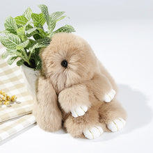 Rex Rabbit Furs Keychains Pendant Bag Car Charm Tag Cute Mini Rabbit Toys Doll Fur Key Chains ILML