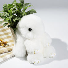 Rex Rabbit Furs Keychains Pendant Bag Car Charm Tag Cute Mini Rabbit Toys Doll Fur Key Chains ILML