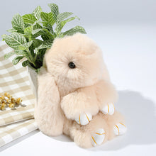 Rex Rabbit Furs Keychains Pendant Bag Car Charm Tag Cute Mini Rabbit Toys Doll Fur Key Chains ILML