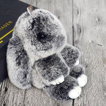 Rex Rabbit Furs Keychains Pendant Bag Car Charm Tag Cute Mini Rabbit Toys Doll Fur Key Chains ILML