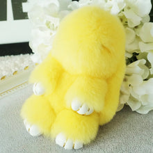 Rex Rabbit Furs Keychains Pendant Bag Car Charm Tag Cute Mini Rabbit Toys Doll Fur Key Chains ILML