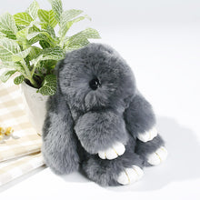 Rex Rabbit Furs Keychains Pendant Bag Car Charm Tag Cute Mini Rabbit Toys Doll Fur Key Chains ILML