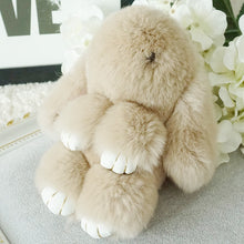 Rex Rabbit Furs Keychains Pendant Bag Car Charm Tag Cute Mini Rabbit Toys Doll Fur Key Chains ILML
