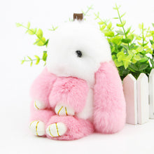 Rex Rabbit Furs Keychains Pendant Bag Car Charm Tag Cute Mini Rabbit Toys Doll Fur Key Chains ILML
